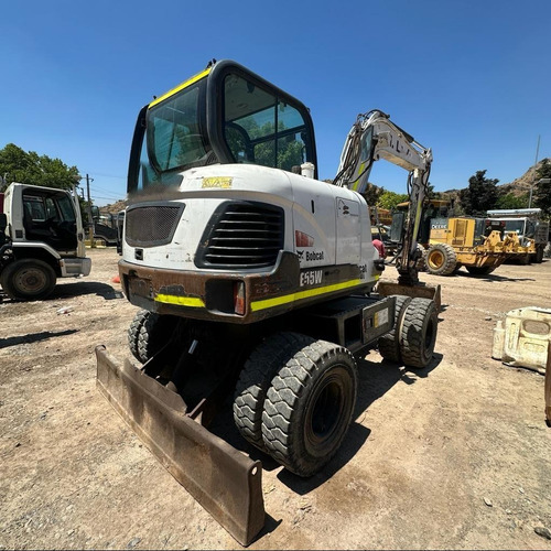 Mini Excavadora Neumática Bobcat E55w Año 2016 4x4