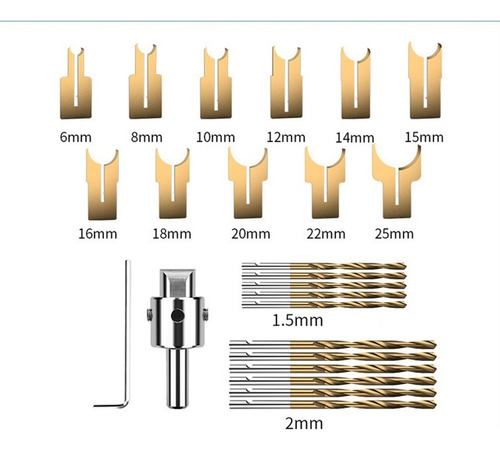 Cuentas De Madera Esfera Herramientas 6-25 Conjunto