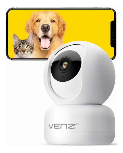 Venz Camara Interior 1080p Para Perros Y Gatos Con Aplicacio