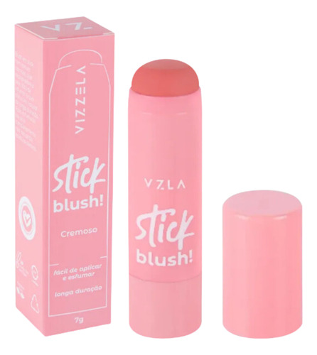 Vizzela Cosméticos Stick Blush! Cor 01 - Blush 7g