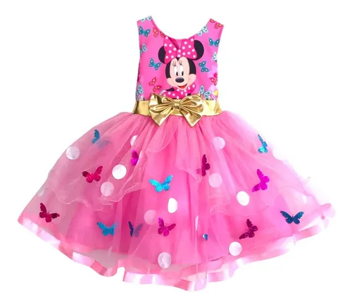 Vestido Disfraz Bebe Ni a Personajes Animados Tutu Mimi Minnie