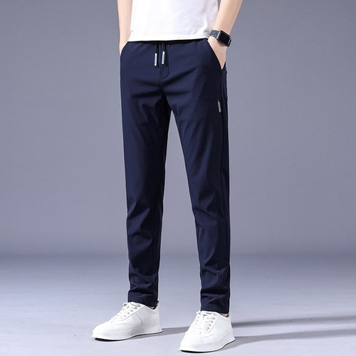 Pantalón Joggers Hombre Baggy Com Elástico De Secado Rápido