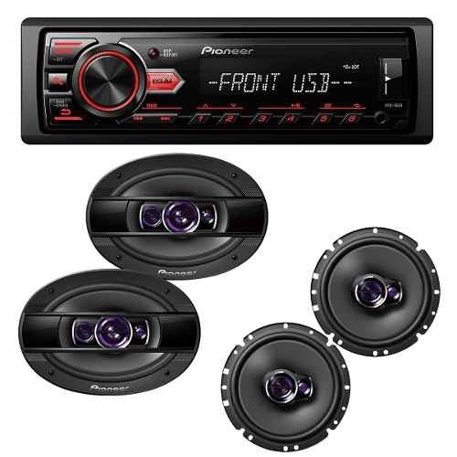 Aparelho Mp3 Automotivo Pioneer | Usb Aux + 4 Alto Falantes