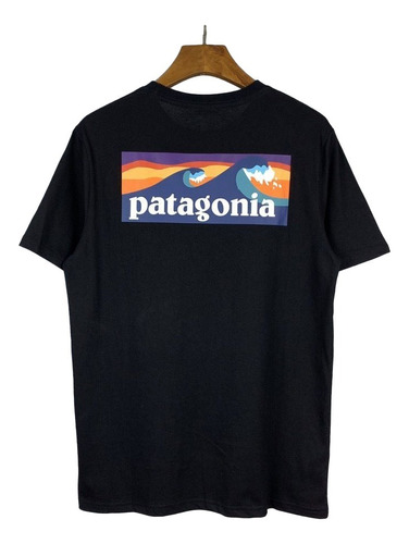 Playera De Manga Corta Con Estampado Ondulado Patagonia