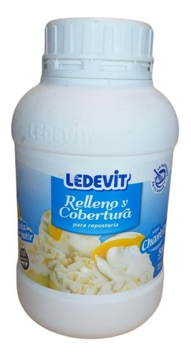 Crema Relleno Cobertura Ledevit Pote X500g Chantilly Reposte