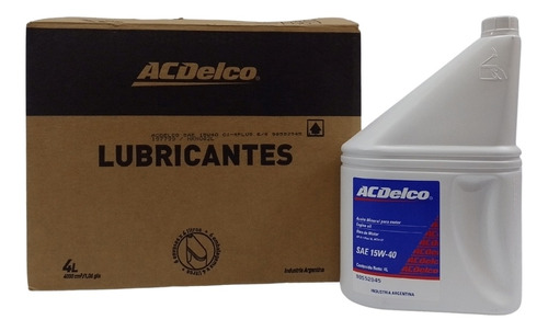 Aceite 15w40 Caja 6 Bidones X 4 Lts Aceae7 100% Acdelco