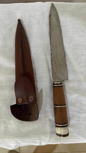 Cuchillo Almafuerte Tandil Mango Madera Hoja 15cm