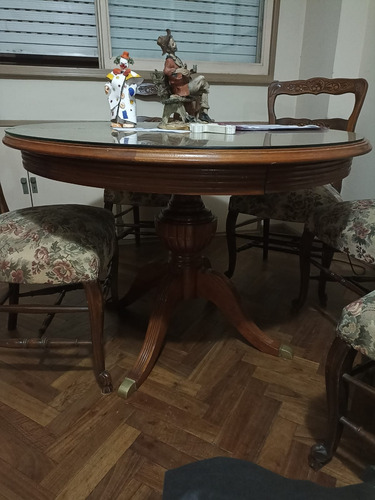 Mesa De Comedor Estilo Antiguo Marrón Marrón (Usado)