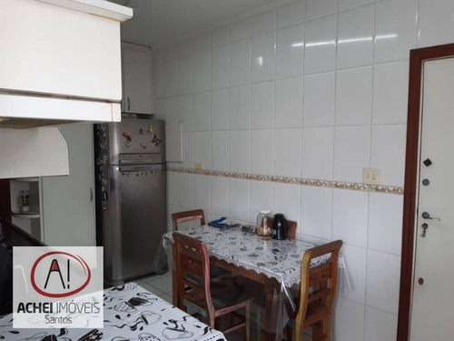 Imagem 11 de 30 de Apartamento Com 3 Dormitórios, 1 Suite, Depêndencia Completa, 1 Vaga, À Venda, 169 M² Por R$ 680.000 - Boqueirão - Santos/sp - Ap10386