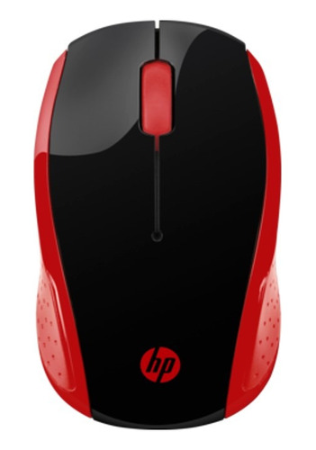 Mouse Inalambrico Hp 200 1000 Dpi 2 Botones 2.4ghz Rojo