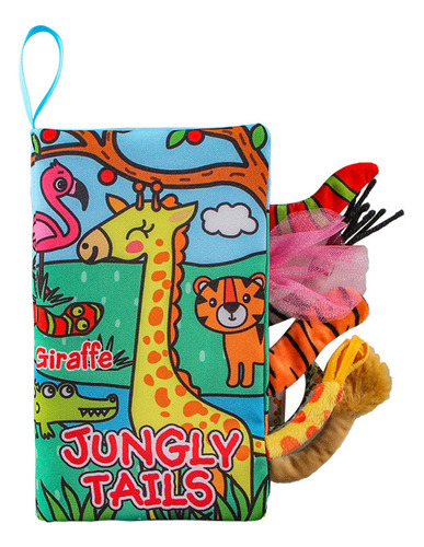 Juego De Libros De Tela Con Forma De Jirafa Y Mapache Para