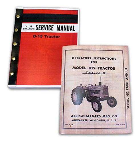 Allis Chalmers D15 D Tractor Serie Ii Manual Operador