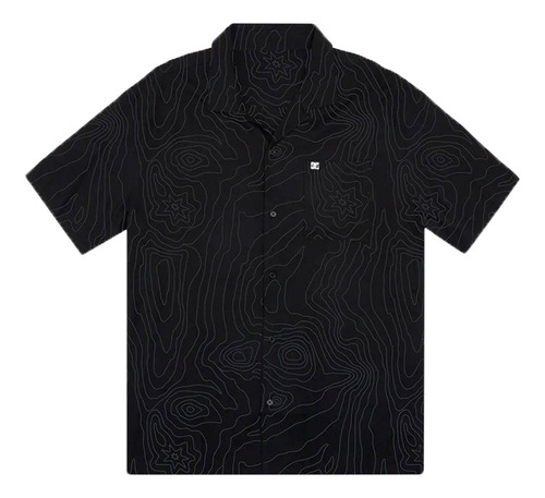 Camisa Dc Lifestyle Hombre Large Topo Negro Blw