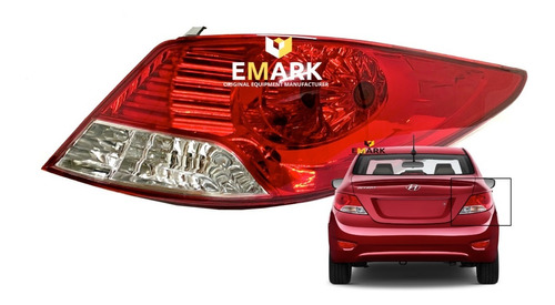 Foco Farol Trasero Derecho Accent Sedan 2011 Al 2014 / Emark