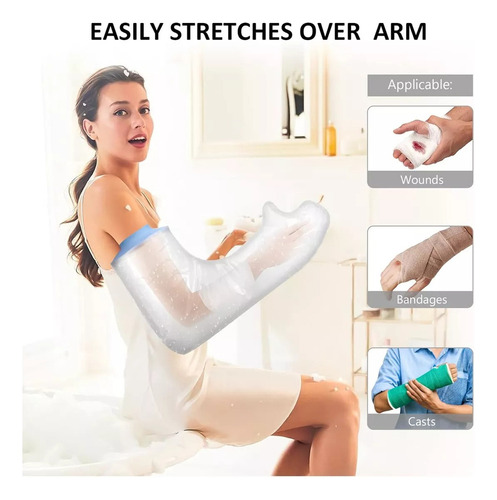 Hh Funda De Yeso Impermeable For Brazo De Ducha
