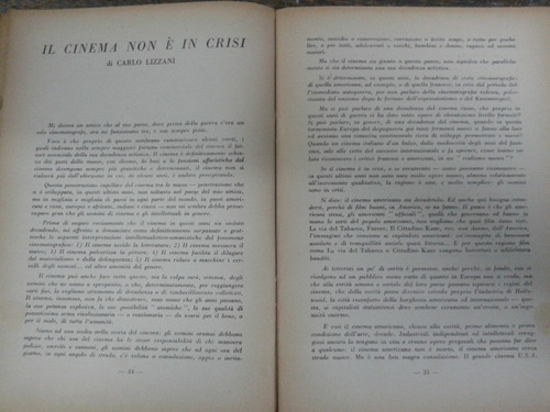 Imagen 5 de 6 de Bianco E Nero * Centro Sperimentale Di Cinematografia * 1947