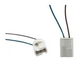 Imagem 1 de 2 de Bocal Adaptador Soquete Para Lampada G9 Halopin C/ Rabicho