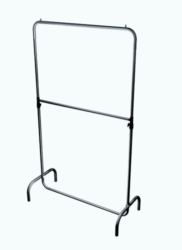 Arara Para Roupas + Rodizio 1,20 Larg X 1,80 Cm Altura Preto