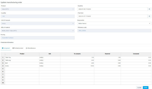 Imagem 3 de 10 de Módulo De Gerenciamento De Manufatura Para Perfex Crm