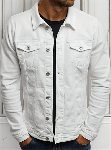 Chamarra De Mezclilla Hombre Slim Fit