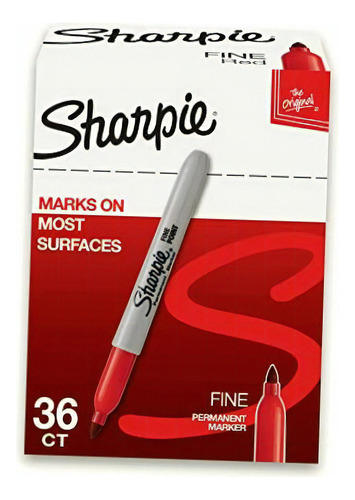 Marcadores Sharpie Set 36 U Red