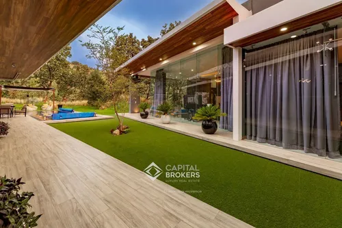Casa De Una Planta Amueblada Con Alberca En El Palomar Lujo Sur