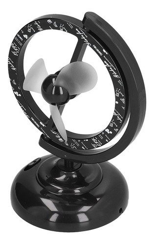 Mini Ventilador Para Escritorio Usb Negro De 90 Grados De Ro