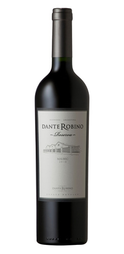 Imagen 1 de 1 de Vino tinto Malbec Dante Reserva bodega D. Robino 750 ml