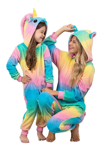 Imagen 5 de 5 de Pijama Enterito Unicornio Adultos 634 Local