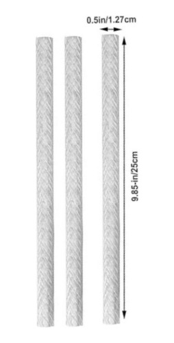 Mecha De Fibra De Vidrio Para Antorchas Tiki Y Lámparas 3pzs