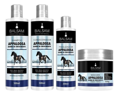 Kit Appaloosa Bomba De Crescimento (4 Itens) Balsam