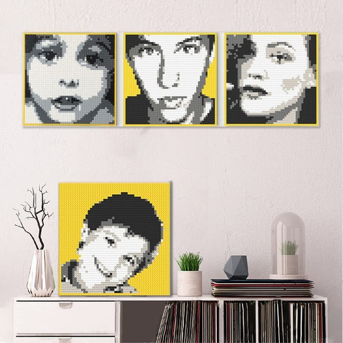 Kit De Construcción Personalizado Con Retrato De Mosai...