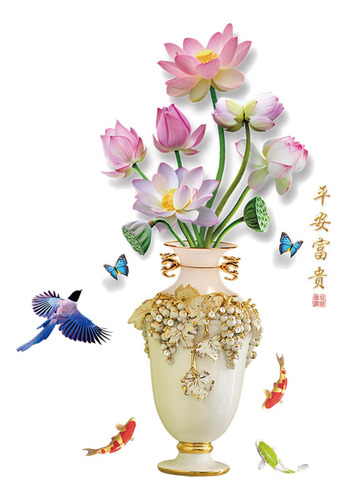 Adhesivo Decorativo Para Pared, De Flores, Estilo A