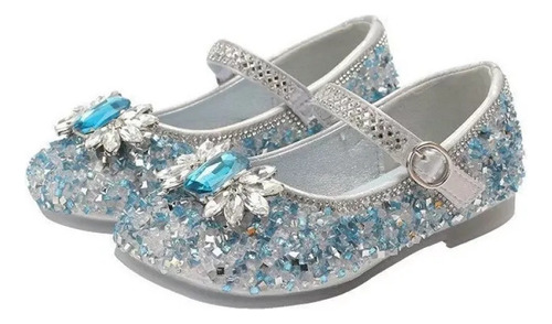 Zapatilla De Cristal Rendimiento Infantil Princesa Elsa Moda