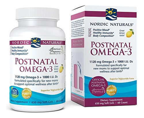 Nordic Naturals Postnatal Omega-3 - Formulado Específicamen