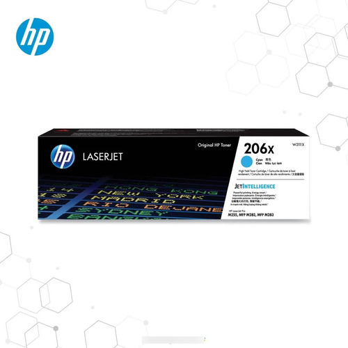 Toner Hp 206x Cyan W2111x M255dw M282 M283fdw 2450 Paginas