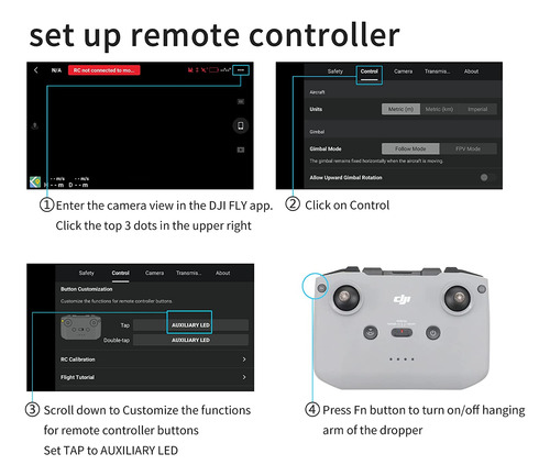 Dispositivo De Liberación De Carga Drone Dji Mavic 3/c...