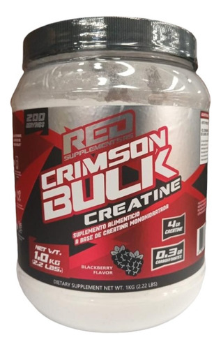 Creatina Monohidratada 1kg Redline Supplements Crimson Berry