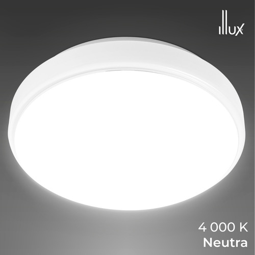 Lámpara Led 22w Luz Neutra 4000 K Color Blanco Moon Illux Tl-6022