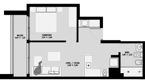 Imagen 12 de 12 de Venta De Apartamento De 1 Dormitorio En Drom Uruguay, Cordón