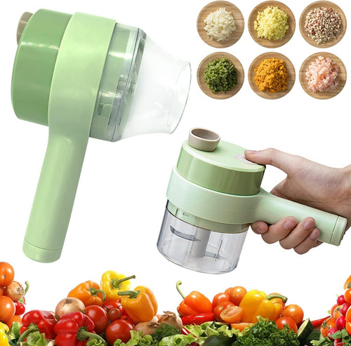 Imagen 2 de 5 de Triturador Vegetales Cortador Picador Eléctrico Usb 2 En 1