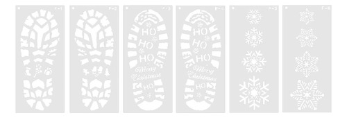 Estênceis De Natal Para Pintar Pegadas De Papai Noel No Chão