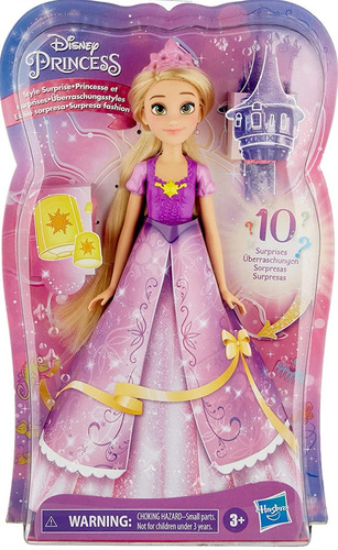 Muñeca Disney Princesas Estilo Sorpresa Rapunzel F0781