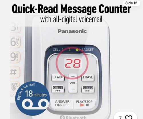 Set D Teléfonos Inalámbricos Panasonic Bluetooth (Reacondicionado)