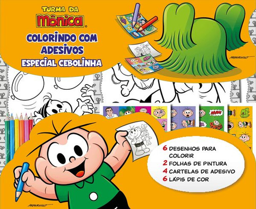 Livro: Cebolinha - Colorindo Com Adesivos, De Mauricio De Sousa Editora Ltda. Série Indefinido, Vol. 2. On Line Editora, Capa Mole, Edição 2 Em Português, 2020