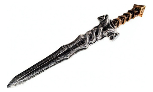 Espada De Pirata Con Serpientes 32cm 5629e Color Gris