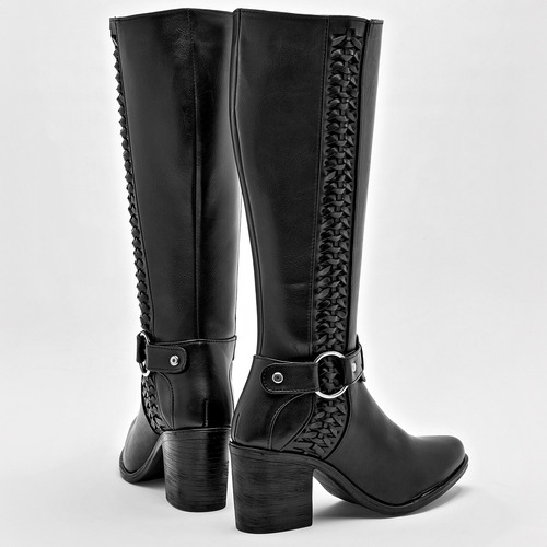 Moramora Bota Para Mujer Negro, Código 128903-e