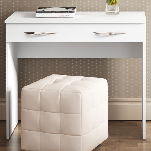 Mesa Escrivaninha Slim 1 Gavetas Branco 702 - Soluzione