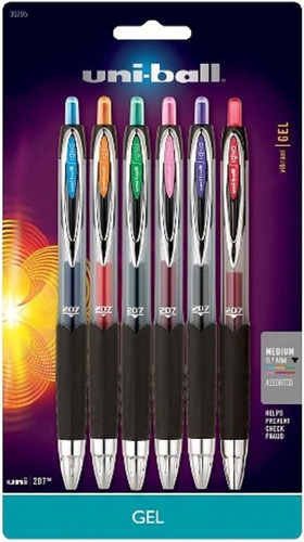 Uni-ball Signo Gel 207 Retractable Roller Ball Pen, Medium P
