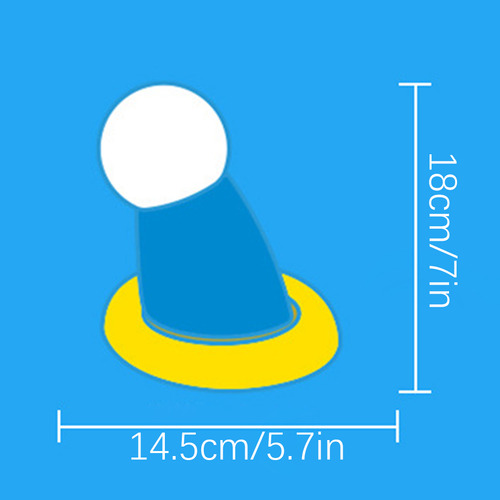 Lámpara Nocturna Magnetic Timing Blue Chubby Con Mano Redond